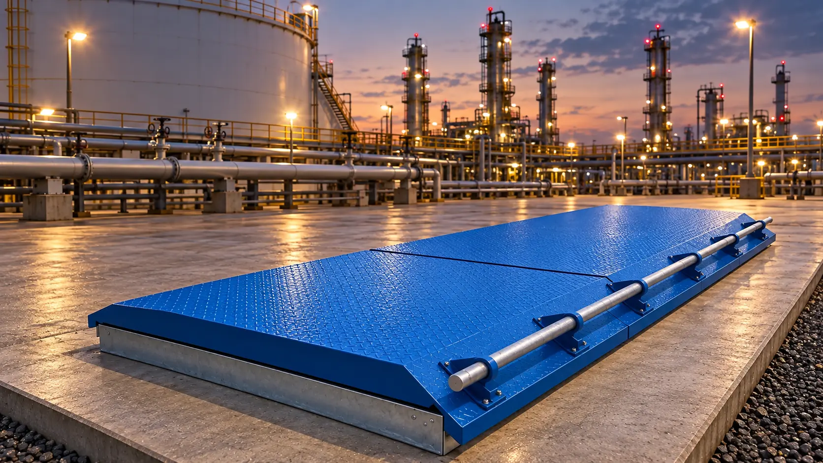 Производство алюминиевых крышек технических отсеков для слива нефтепродукта